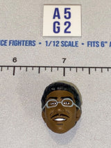 1/12 Scale Male Head Sculpt with Dark Hair and Glasses