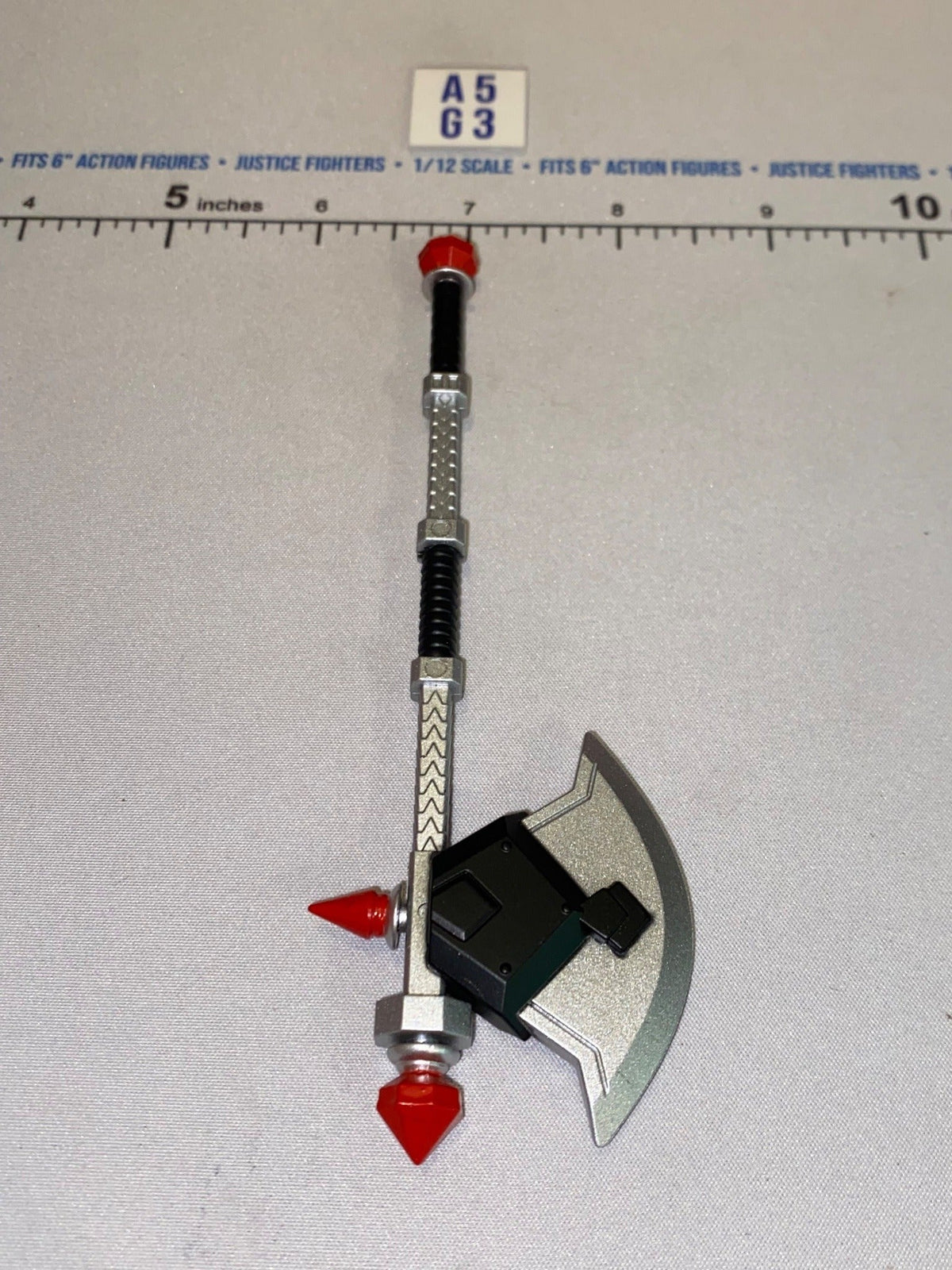 1/12 Scale Medieval Fantasy Battle Axe with Spike Staff - Four Horsemen - Mythic Legions