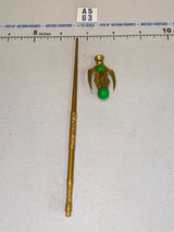1/12 Scale Four Horsemen - Mythic Legions Fantasy Era Ornate Wand with Green Orb