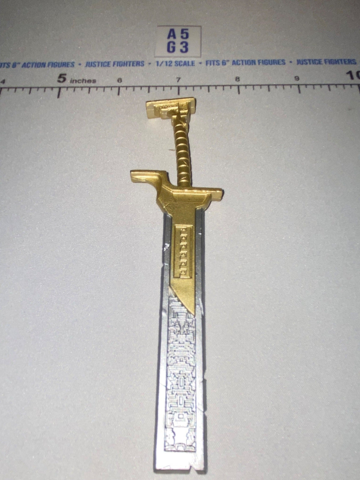 1/12 Scale Medieval Fantasy Sword - Four Horsemen - Mythic Legions - Gold Handle