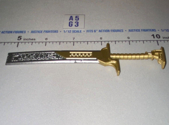 1/12 Scale Medieval Fantasy Sword - Four Horsemen - Mythic Legions - Gold Handle