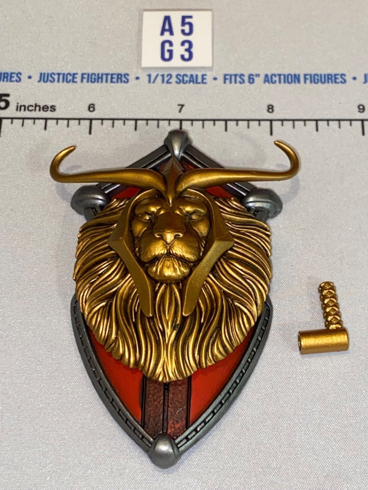 1/12 Scale Medieval Fantasy Lion Head Shield - Four Horsemen - Mythic Legions