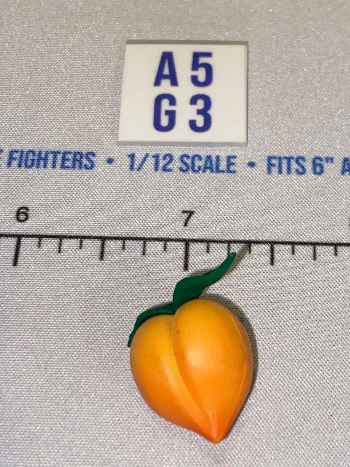 1/12 Scale Peach Fruit - Diorama Item