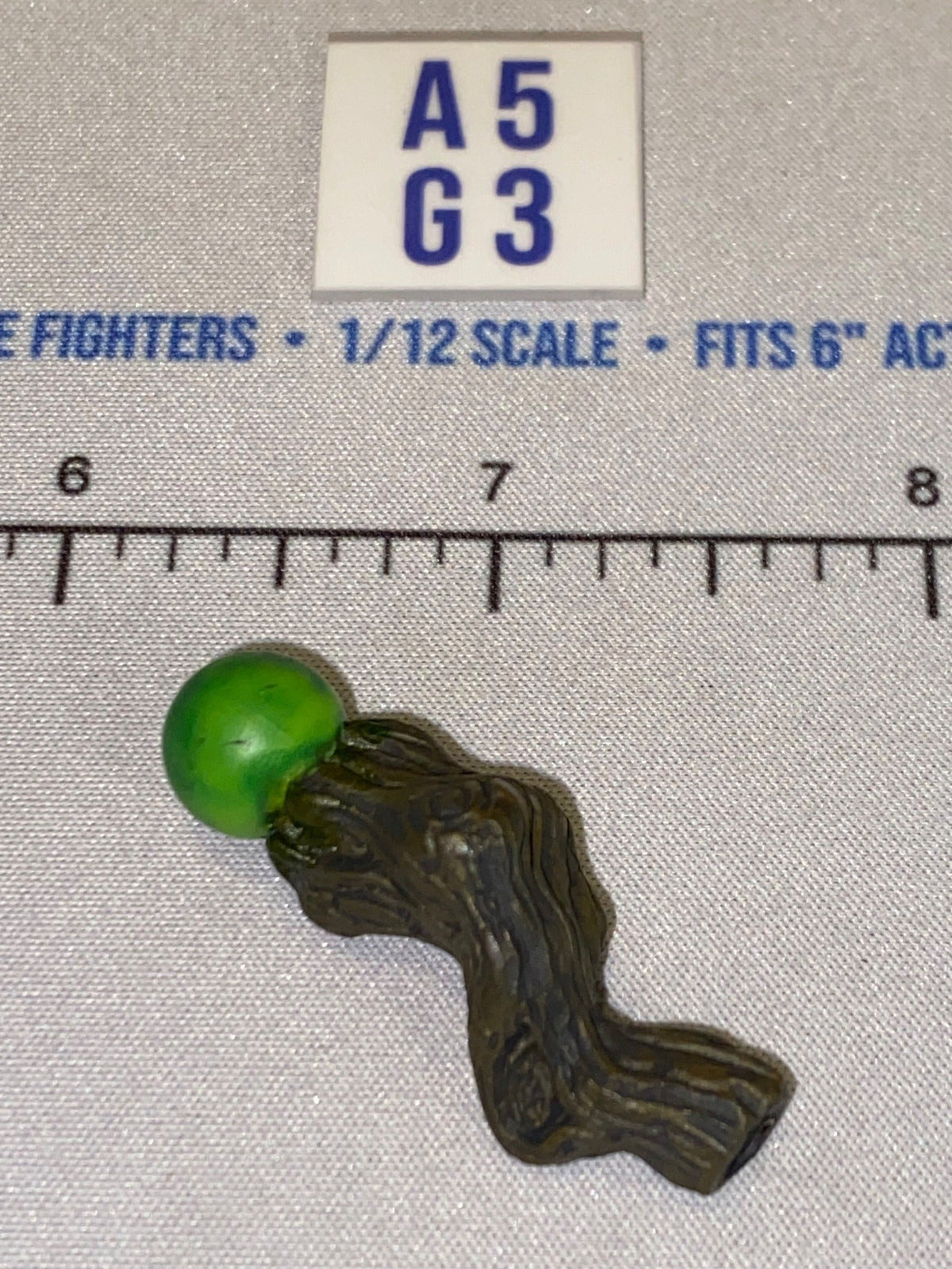 1/12 Scale Fantasy Era Ornate Staff Stop with Green Orb - Four Horsemen - Mythic Legions