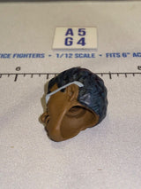 1/12 Scale Male Head Sculpt with Short Dark Hair and Glasses