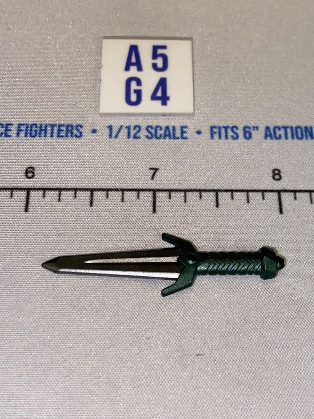 1/12 Scale Fantasy Dagger with Ornate Handle