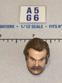 1/12 Scale Male Head Sculpt with Brown Hair and Mustache