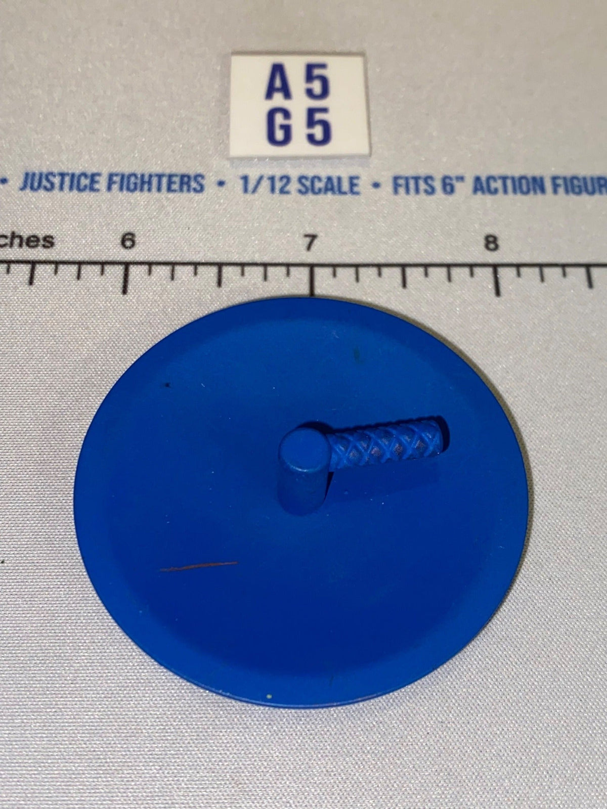 1/12 Scale Science Fiction Round Shield - Four Horsemen - Cosmic Legions - Blue