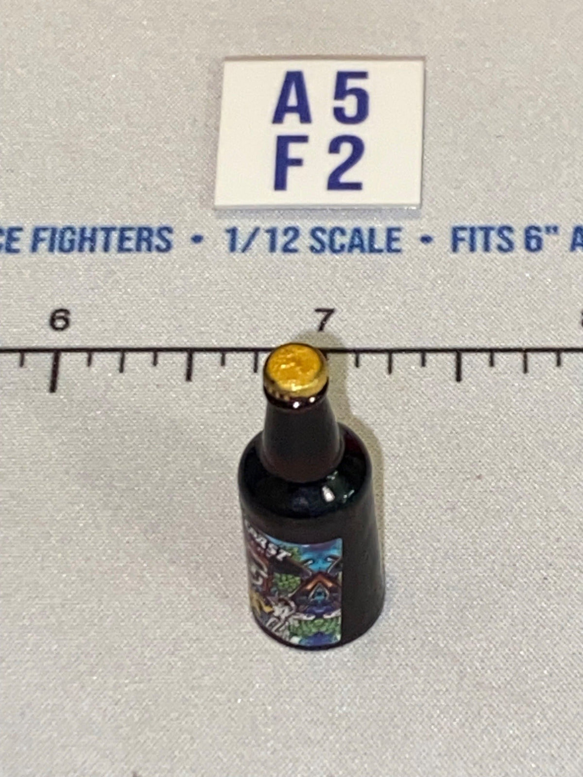 1/12 Scale Lost Coast Brewery Hazy IPA Beer Bottle