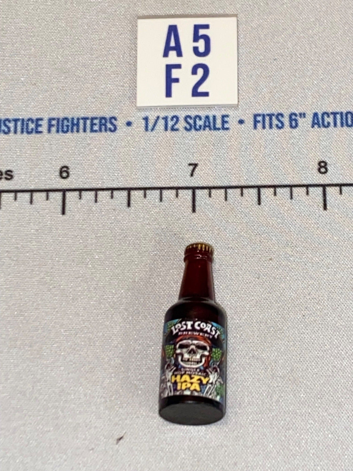 1/12 Scale Lost Coast Brewery Hazy IPA Beer Bottle