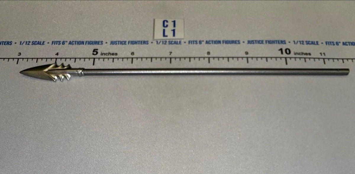 1/12 Scale Ancient Fantasy Barbed Spear Weapon