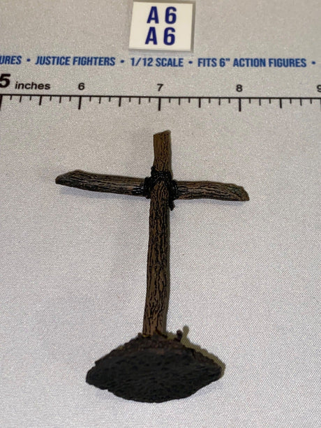 1/12 Scale Religious Wooden Cross Diorama Accessory