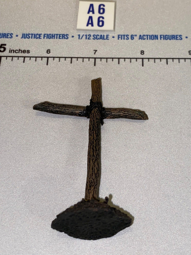1/12 Scale Religious Wooden Cross Diorama Accessory