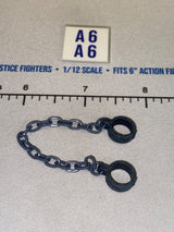 1/12 Scale Fantasy Prison Shackles with Chain Set