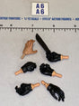 1/12 Scale Modern Era Interchangeable Gloved Hands Set with Knife