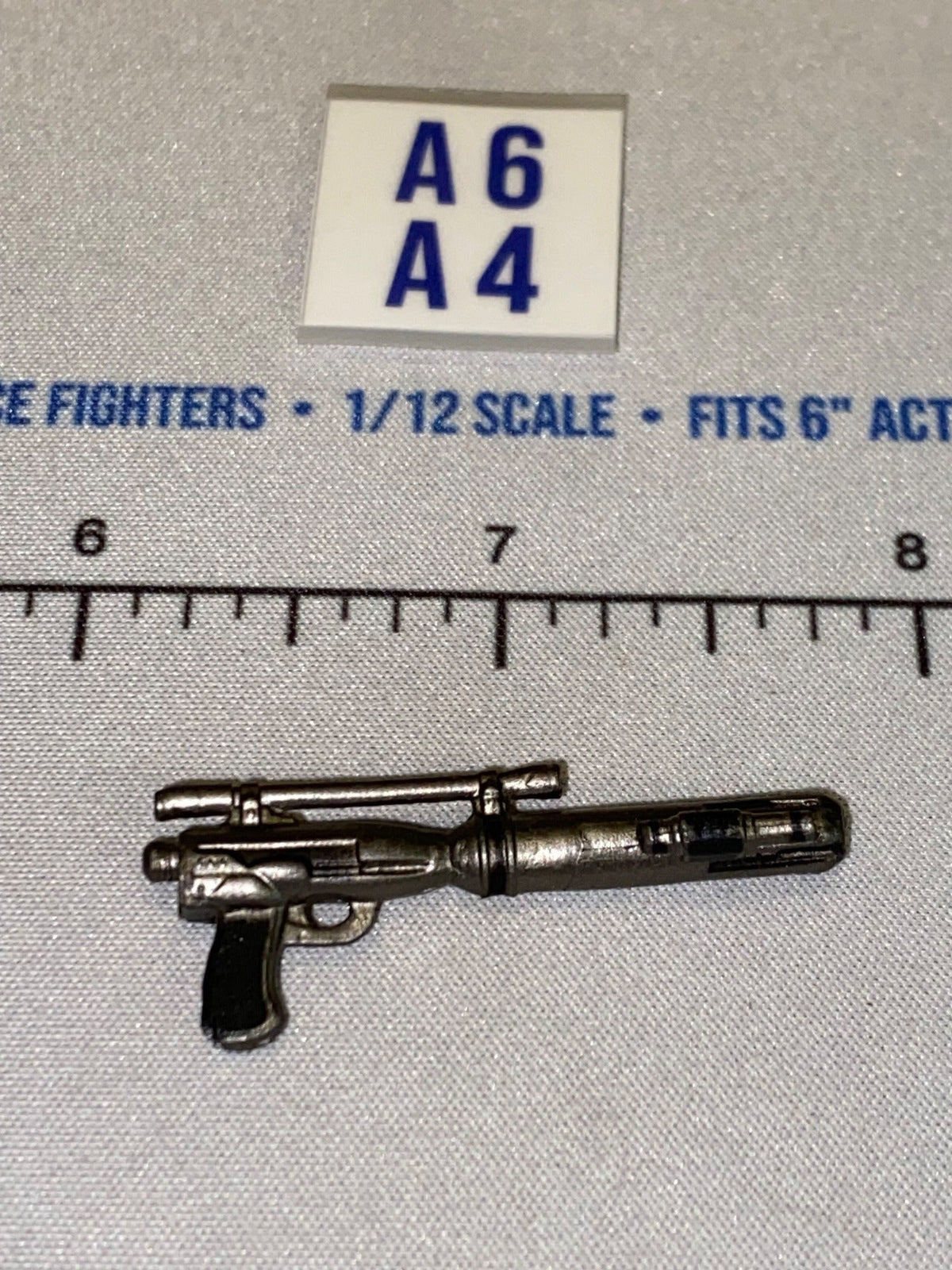 1/12 Scale Sci-Fi Blaster Pistol - Star Wars Black Series - Gunmetal Gray