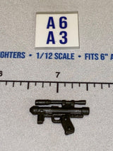 1/12 Scale Star Wars Science Fiction Blaster Pistol - Black Series