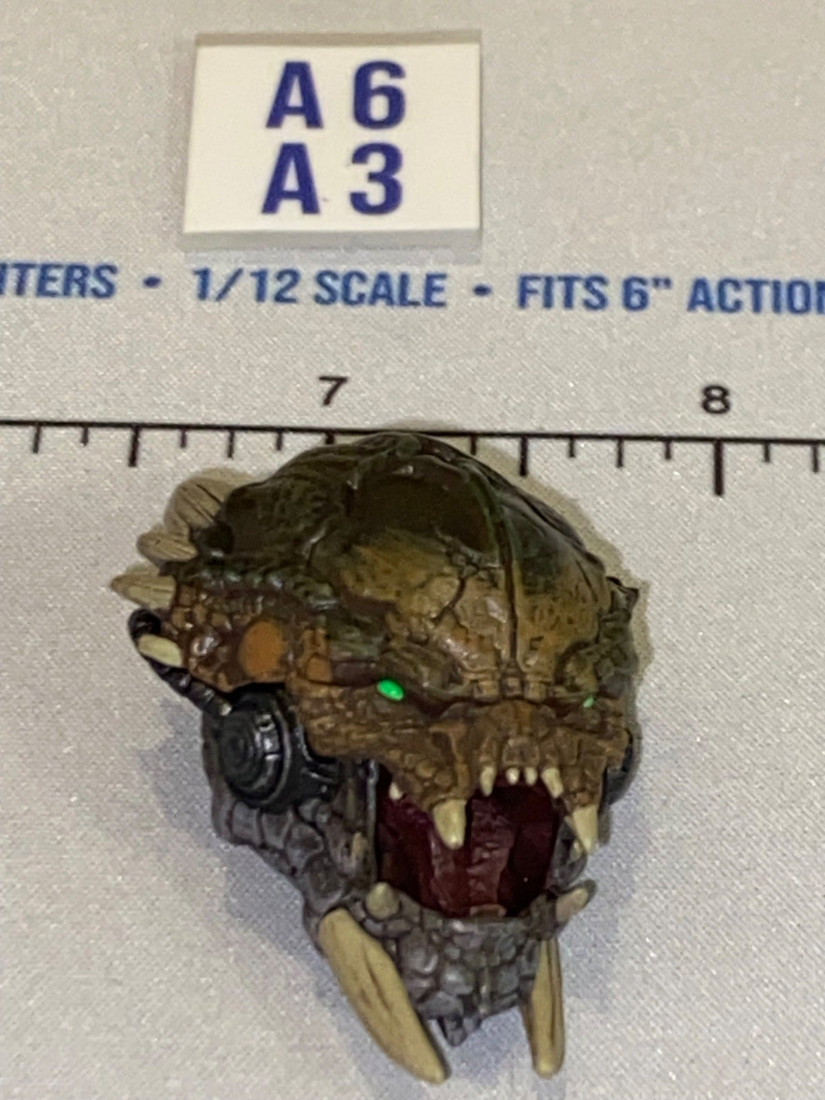 1/12 Scale Four Horsemen - Cosmic Legions Alien Creature Head Sculpt with Cybernetic Implant and Tusks
