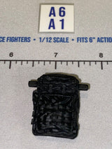 1/12 Scale Modern Era Black Tactical Backpack - GI Joe Classified