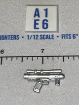 1/12 Scale Imperial Blaster Pistol- Silver Chrome - Star Wars Black Series