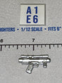 1/12 Scale Imperial Blaster Pistol- Silver Chrome - Star Wars Black Series