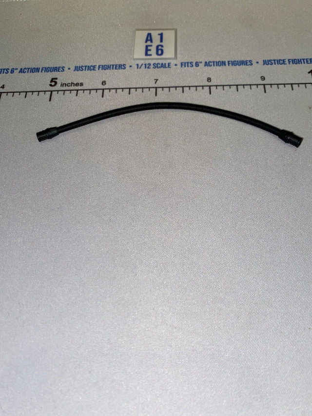 1/12 Scale Star Wars Black Series Science Fiction Hosing Tube with End Connectors - Black