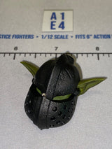 1/12 Scale Four Horsemen - Mythic Legions Fantasy Dark Warrior Helmet Head Sculpt with Ears