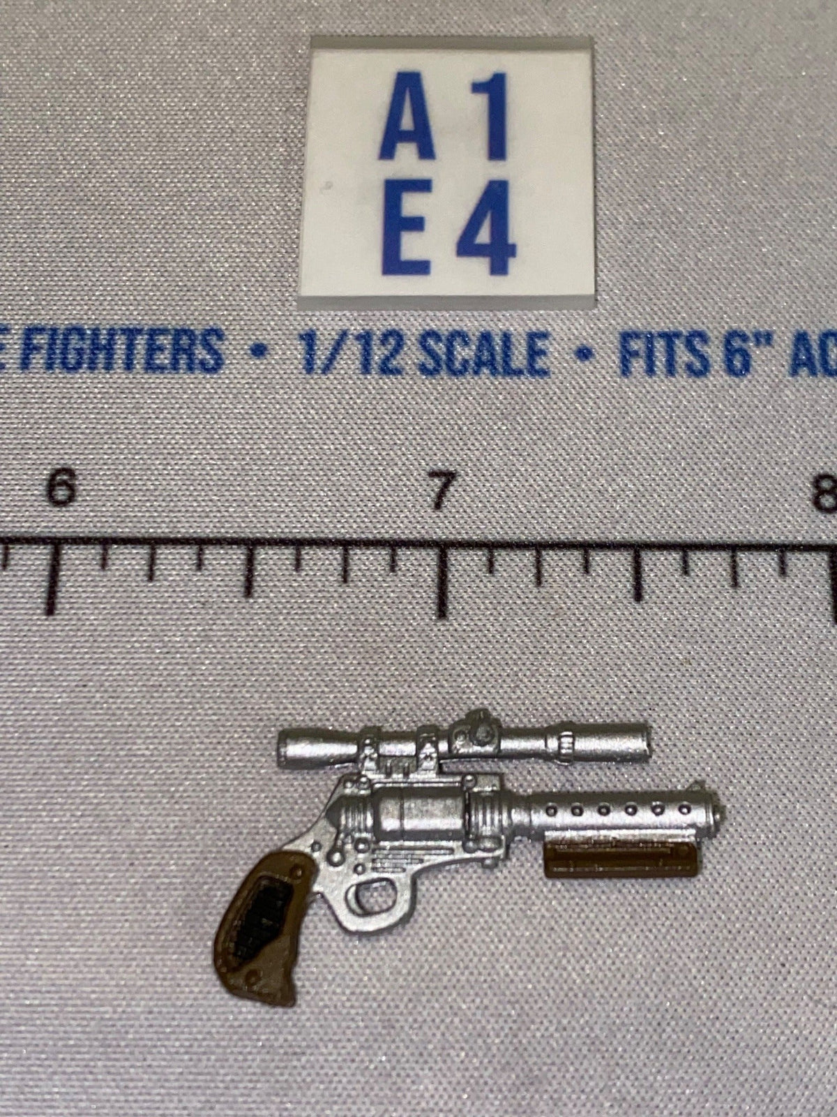 1/12 Scale Science Fiction Blaster Pistol with Scope