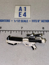 1/12 Scale Star Wars Black Series First Order Stormtrooper Blaster Rifle with Scope - White and Black