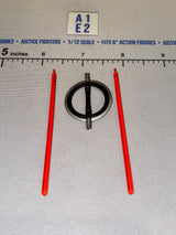 1/12 Scale Double-Bladed Lightsaber Staff - Red - Star Wars Black Series