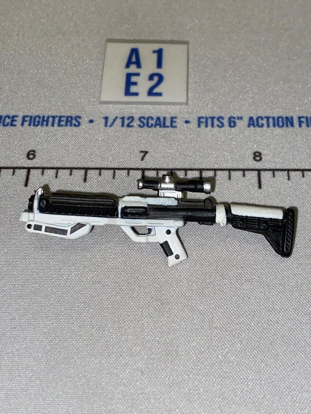 1/12 Scale First Order Stormtrooper Blaster Rifle with Scope - White and Black