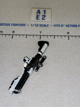 1/12 Scale First Order Stormtrooper Blaster Rifle with Scope - White and Black