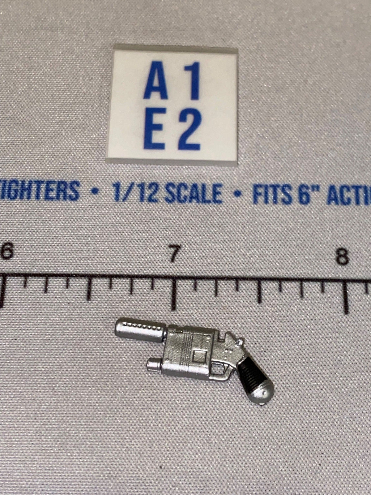1/12 Scale Star Wars Black Series Science Fiction Blaster Pistol - Silver Chrome