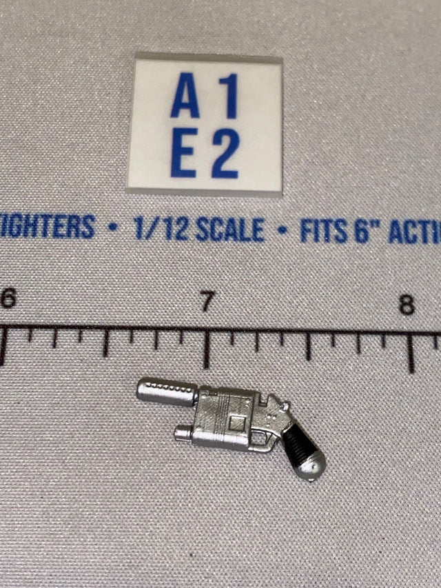 1/12 Scale Star Wars Black Series Science Fiction Blaster Pistol - Silver Chrome