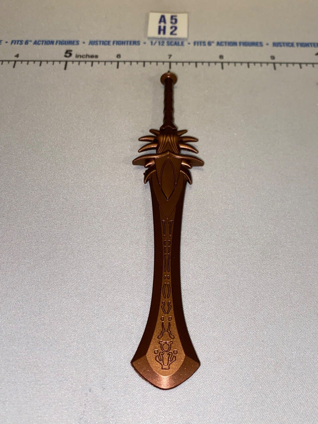 1/12 Scale Medieval Fantasy Broad Sword with Blade Engraving - Four Horsemen - Mythic Legions