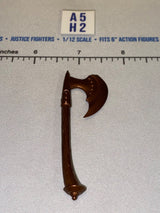 1/12 Scale Medieval Fantasy Battle Axe, Copper Color - Four Horsemen - Mythic Legions