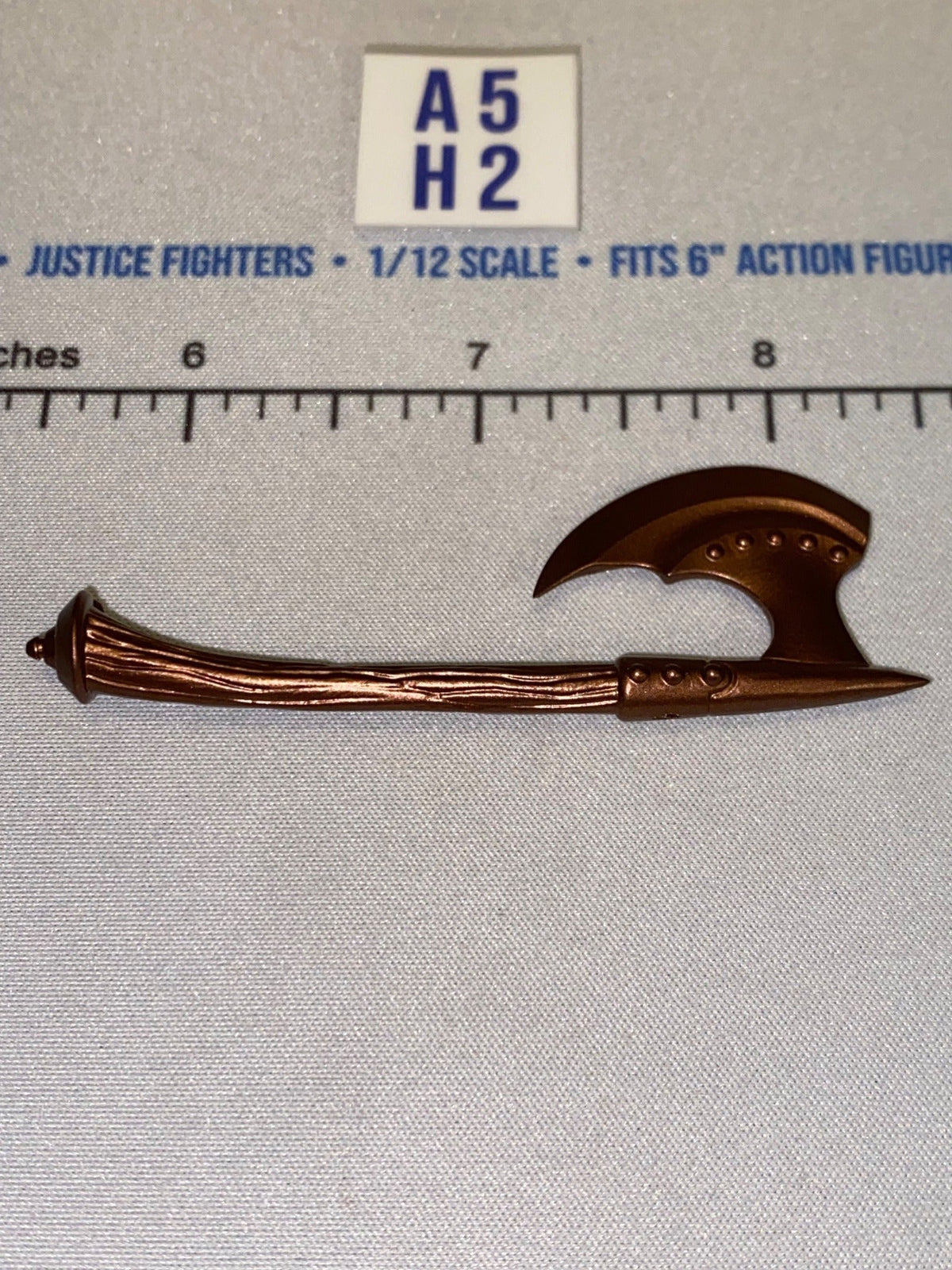 1/12 Scale Medieval Fantasy Battle Axe, Copper Color - Four Horsemen - Mythic Legions