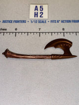 1/12 Scale Medieval Fantasy Battle Axe, Copper Color - Four Horsemen - Mythic Legions