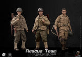 1/12 Scale WWII US Army Rescue Team Three Figure Set - NIB POP - NIB