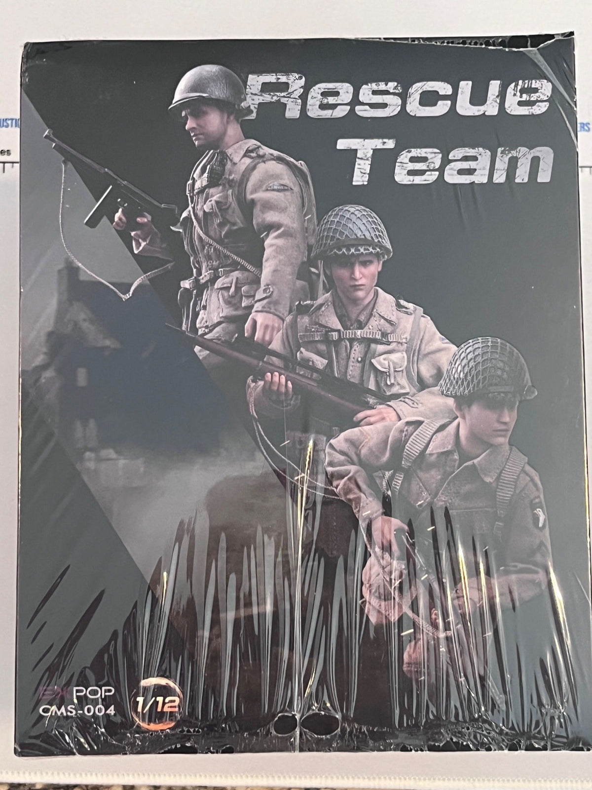 1/12 Scale WWII US Army Rescue Team Three Figure Set - NIB POP - NIB