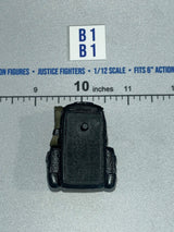 1/12 Scale Modern Era Military Tactical Backpack Black - Valaverse