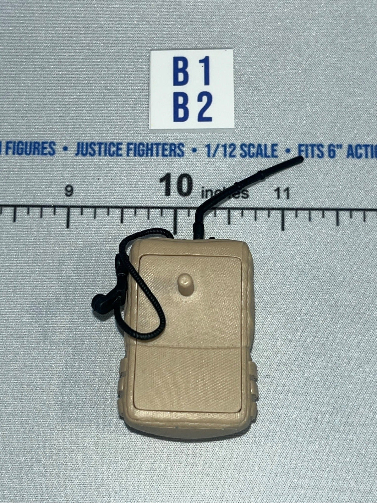 1/12 Scale Modern Era Tactical Field Radio Backpack - Tan - Valaverse