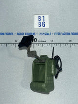 1/12 Scale Modern Era Tactical Satellite Radio Backpack - Green - Valaverse