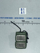 1/12 Scale Modern Era Olive Drab Walkie Talkie Radio Backpack - Valaverse