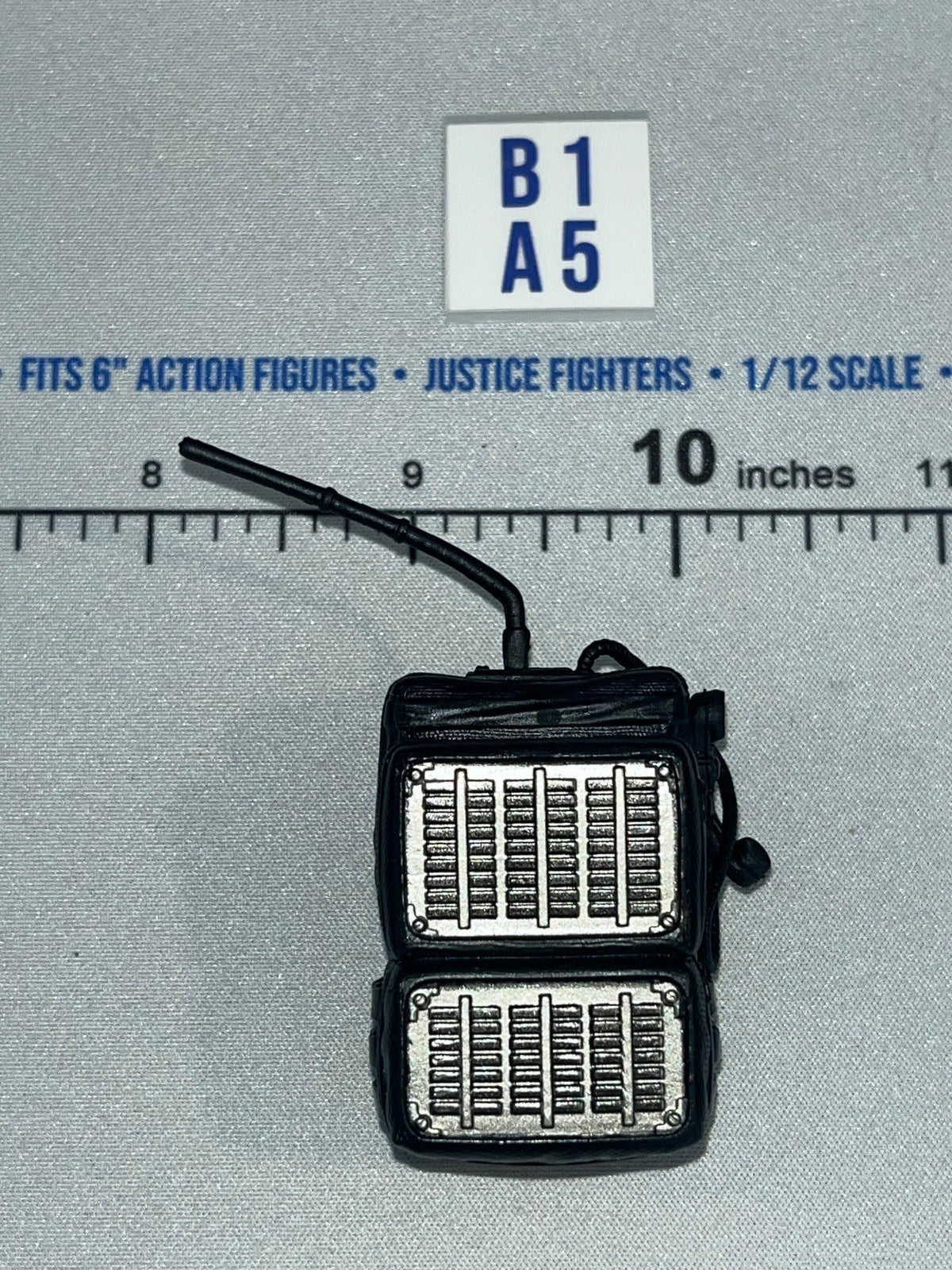 1/12 Scale Modern Era Radio Backpack - Black - Valaverse