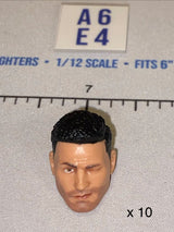 1/12 Scale Male Head Sculpt with Dark Hair - Sniper - Valaverse