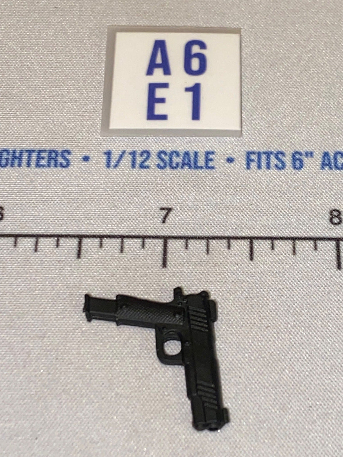1/12 Scale Modern Era Tactical Pistol with Extended Magazine