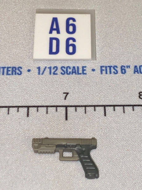 1/12 Scale Modern Era Semi-Automatic Pistol - Two-Tone