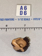 1/12 Scale Male Head Sculpt with Long Dark Hair and Mustache - GI Joe Classified
