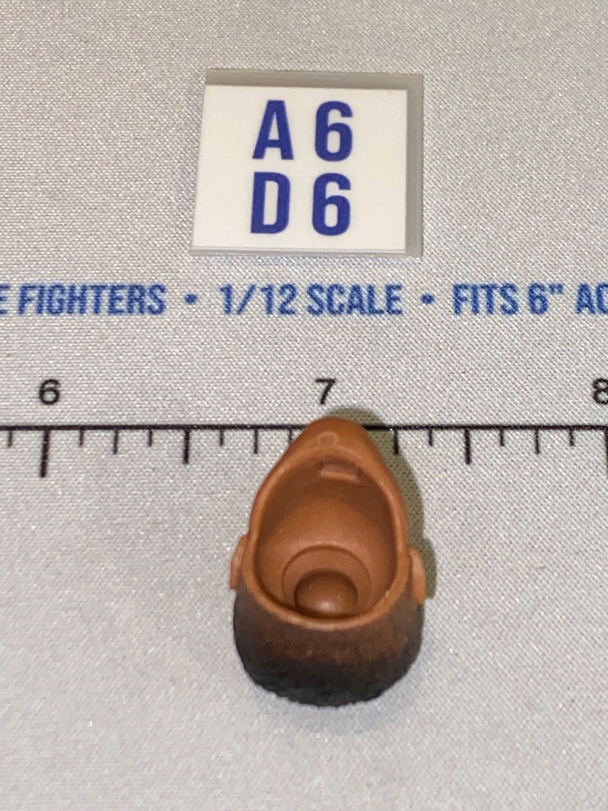 1/12 Scale Male Head Sculpt with Black Hair and Mustache - GI Joe Classified